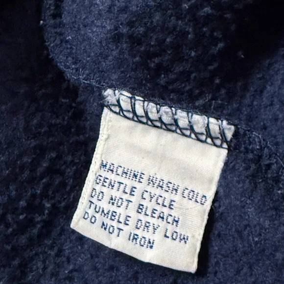 Arizona Jean Co Navy V Neck Sweater M Ribbed Knit Unisex - Picture 14 of 14